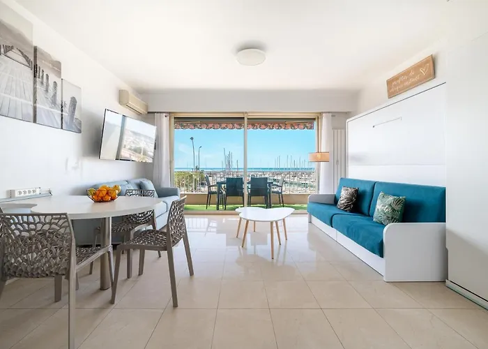 La Grande Palmeraie - Spacieux Studio Avec Vue Mer, Terrasse, Port De Garavan